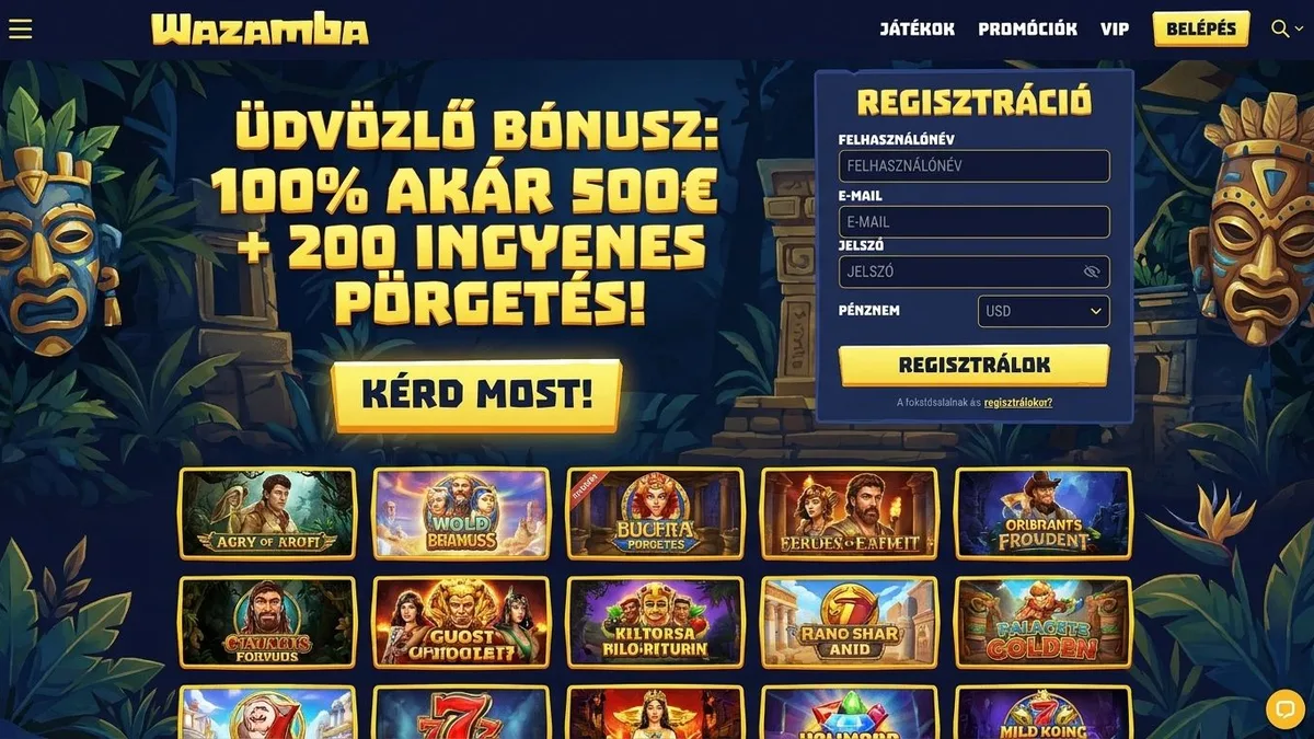 Regisztráció bónusszal
